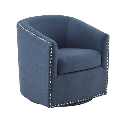 Tyler Swivel Chair by Madison Park (Blue)