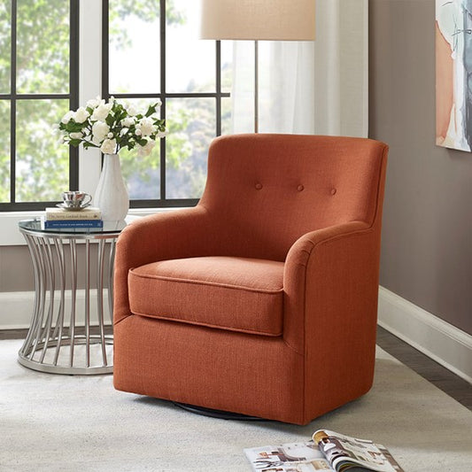 Adele Spice Swivel Chair by Madison Park