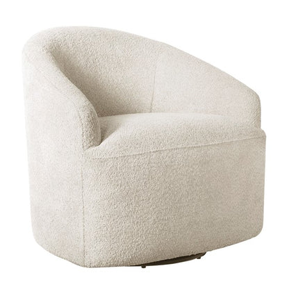 Bonn Upholstered 360 Degree Swivel Chair Cream