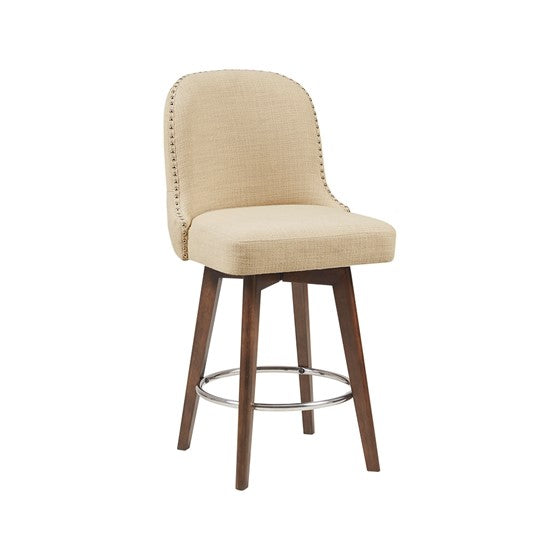 Kobe Counter Stool with Swivel Seat in a Natural Color