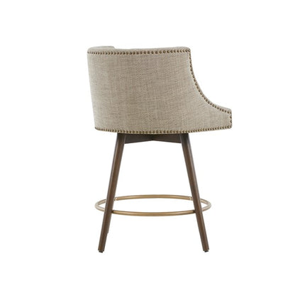 Mateo Counter Stool that swivels 360 degrees - Color Beige