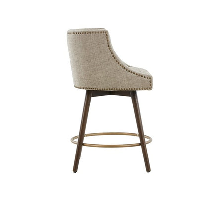 Mateo Counter Stool that swivels 360 degrees - Color Beige