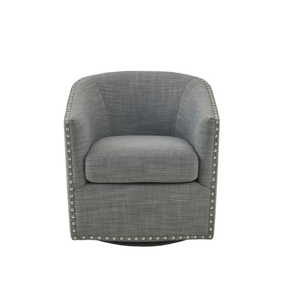 Tyler Swivel Chair Madison Park in Grey