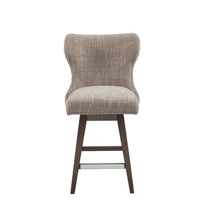 High Wingback Swivel Counter Stool - Hancock 27" - Camel Brown