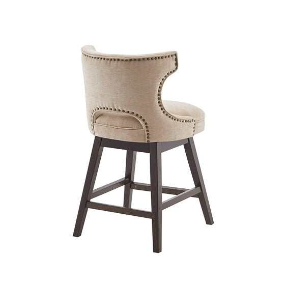 Emmett  Swivel Counter Stool - 25.75" , Beige