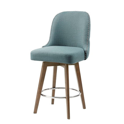 Kobe Counter Stool with Swivel Seat in a Blue Color