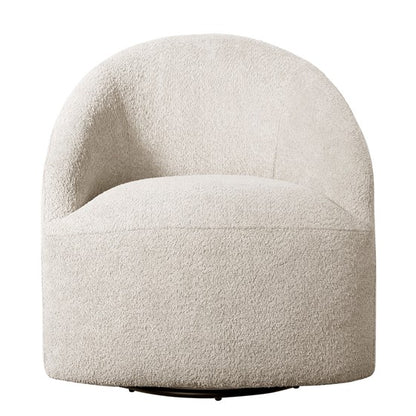 Bonn Upholstered 360 Degree Swivel Chair Cream