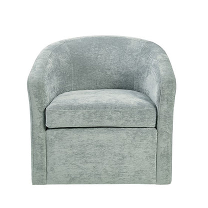 Amber Swivel Chair- Light Blue