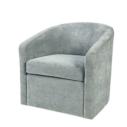 Amber Swivel Chair- Light Blue