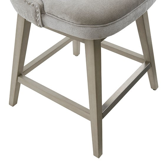 Emmett  Swivel Counter Stool - 25.75" ,Light Grey